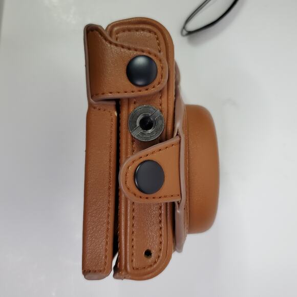 XEVN 2 Part Tan Leather Camera Case for Sony rx100 Series Digital Cameras strap - Picture 5 of 6